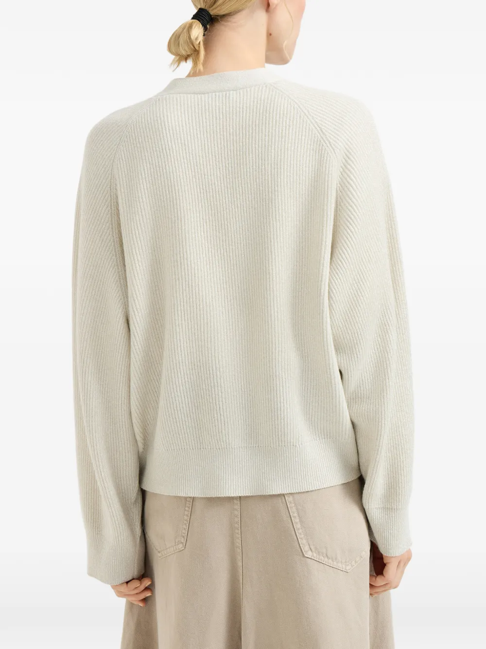 Brunello Cucinelli Geribbeld vest met zakken Beige