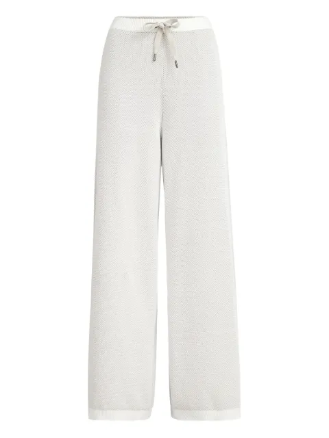 Brunello Cucinelli pantalones palazzo con cordones en la pretina