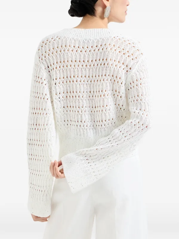 Brunello Cucinelli Vネック セーター | ホワイト | FARFETCH JP