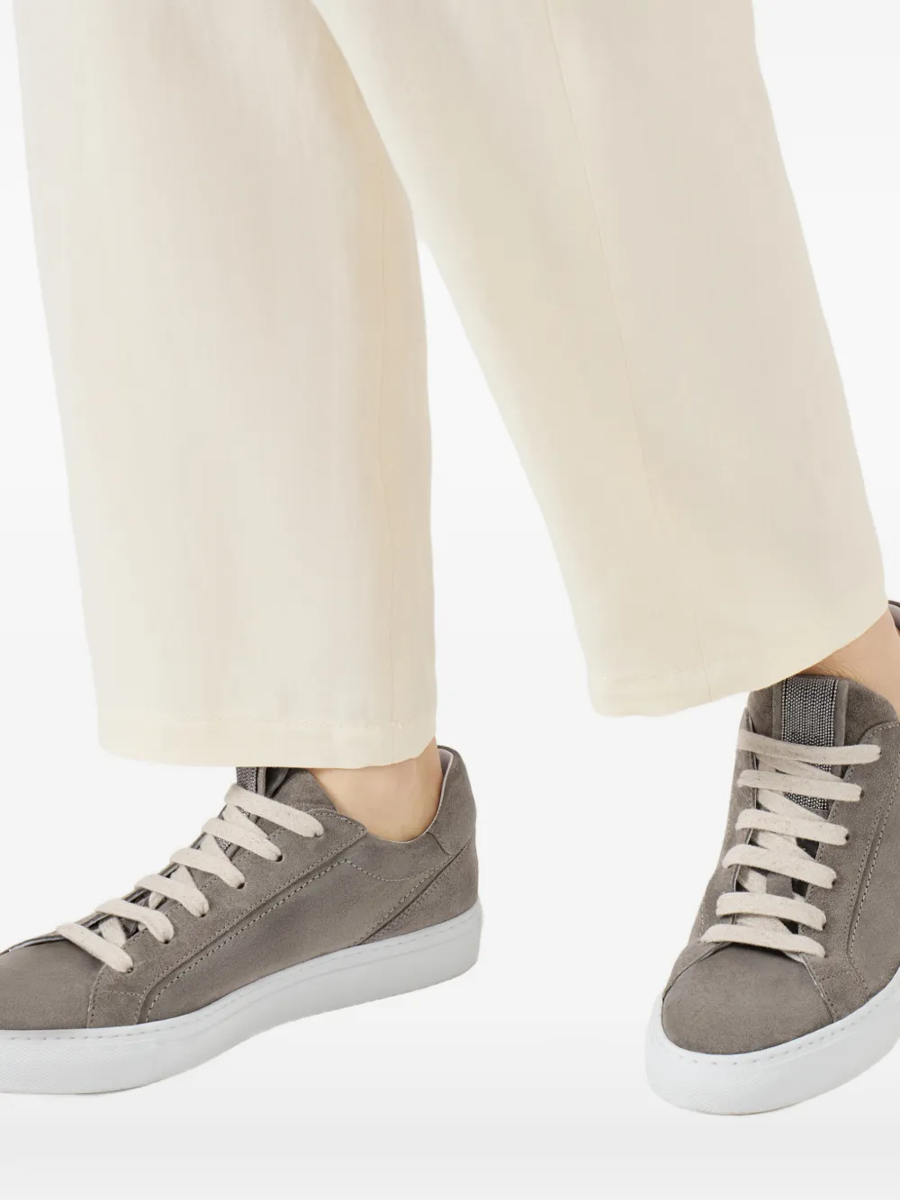 Brunello Cucinelli Suède sneakers Groen