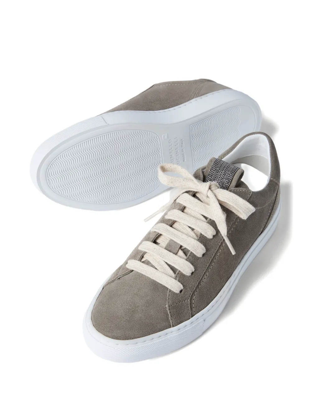 Brunello Cucinelli Suède sneakers Groen