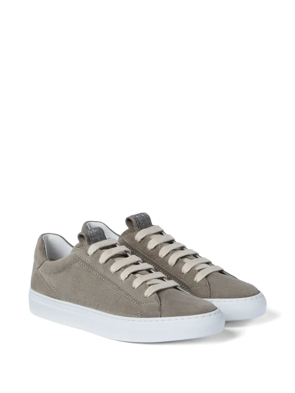 Brunello Cucinelli suede sneakers - Groen