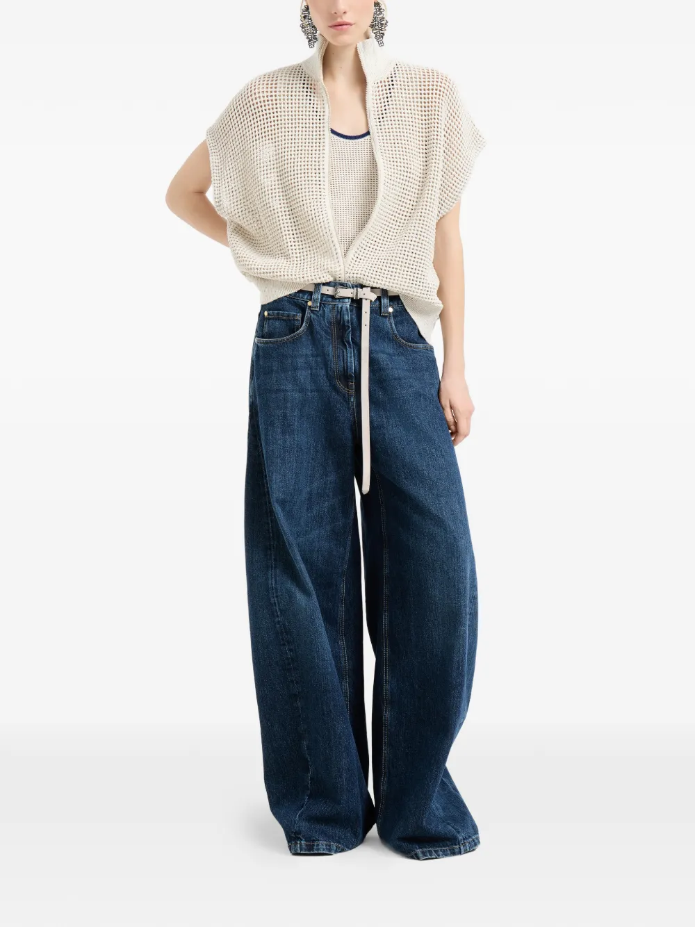 Brunello Cucinelli camiseta con escote redondo | Chalecos y camisetas | Image 2