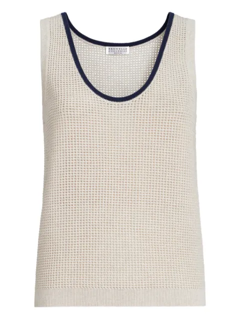 Brunello Cucinelli scoop-neck tank top