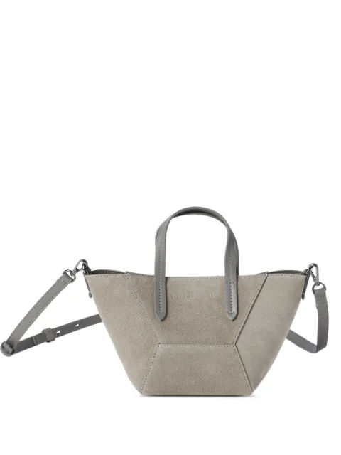 Brunello Cucinelli mini embossed-logo tote bag
