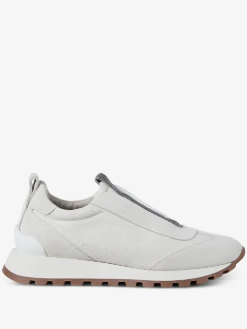Brunello Cucinelli Sneakers in tela con dettaglio in monile