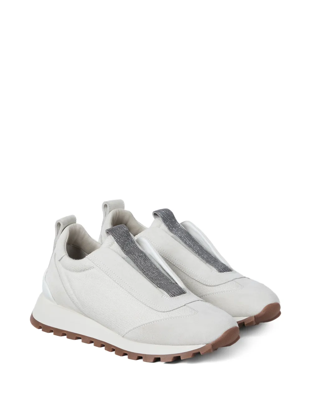 Brunello Cucinelli baskets en toile | baskets à enfiler | Image 2