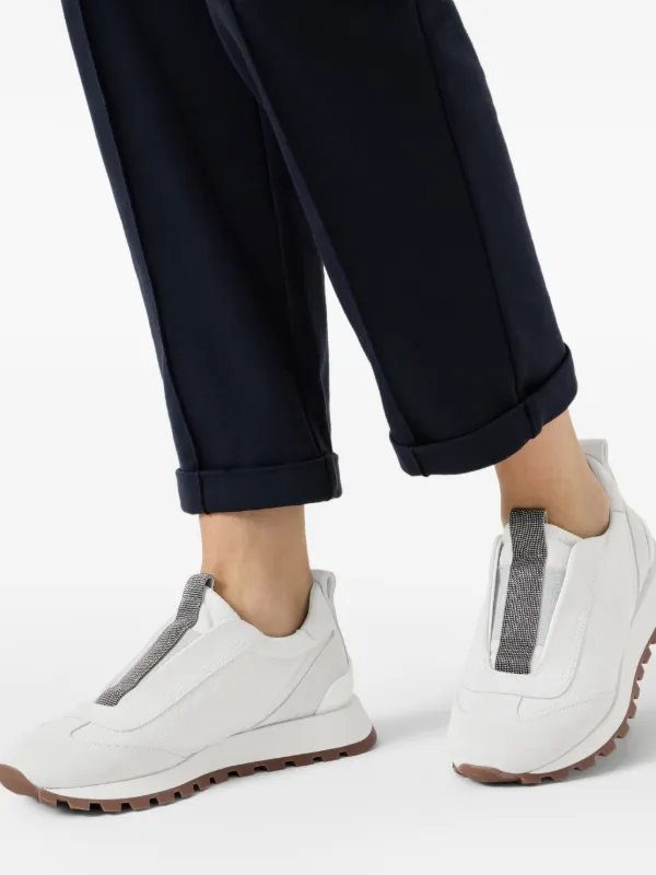 Brunello Cucinelli モニーレ キャンバススニーカー | ニュートラル