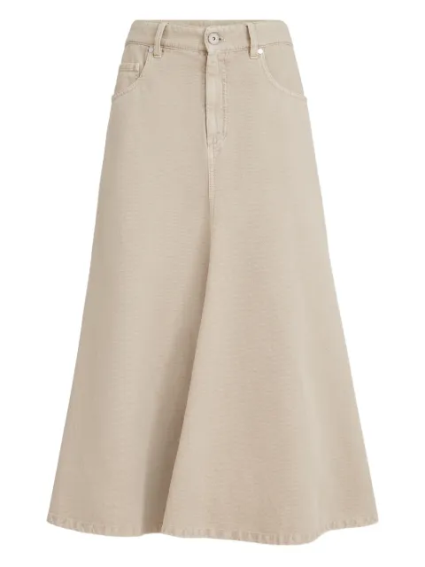 Brunello Cucinelli five-pocket flared skirt