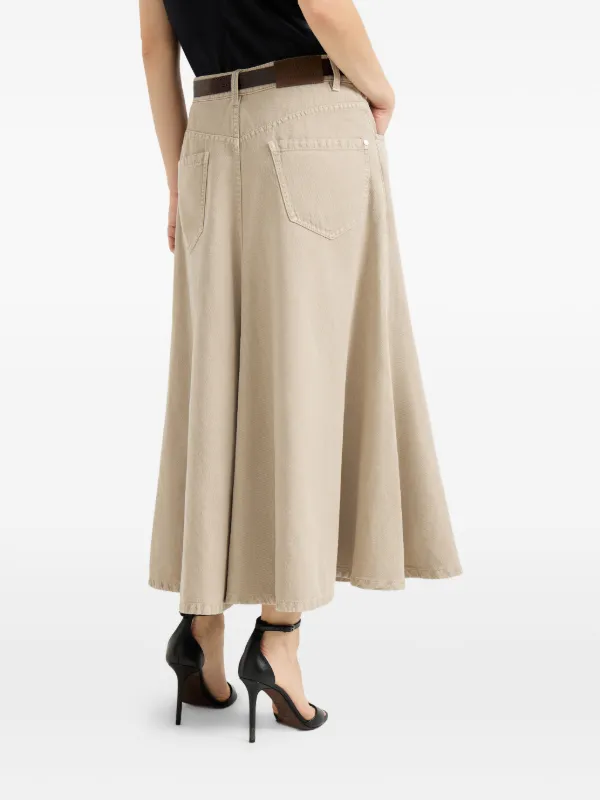 Brunello Cucinelli フレアスカート | ニュートラル | FARFETCH JP
