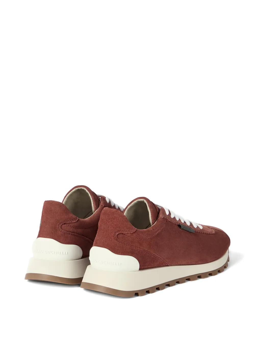 Brunello Cucinelli Su&egrave;de sneakers - Rood