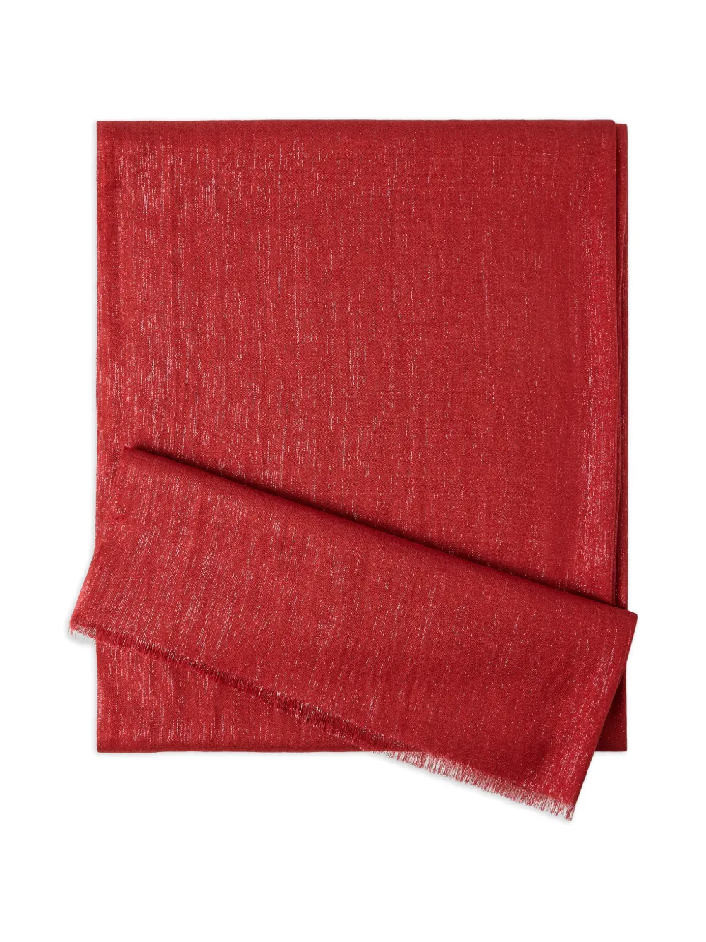 Brunello Cucinelli sparkling scarf - Rosso