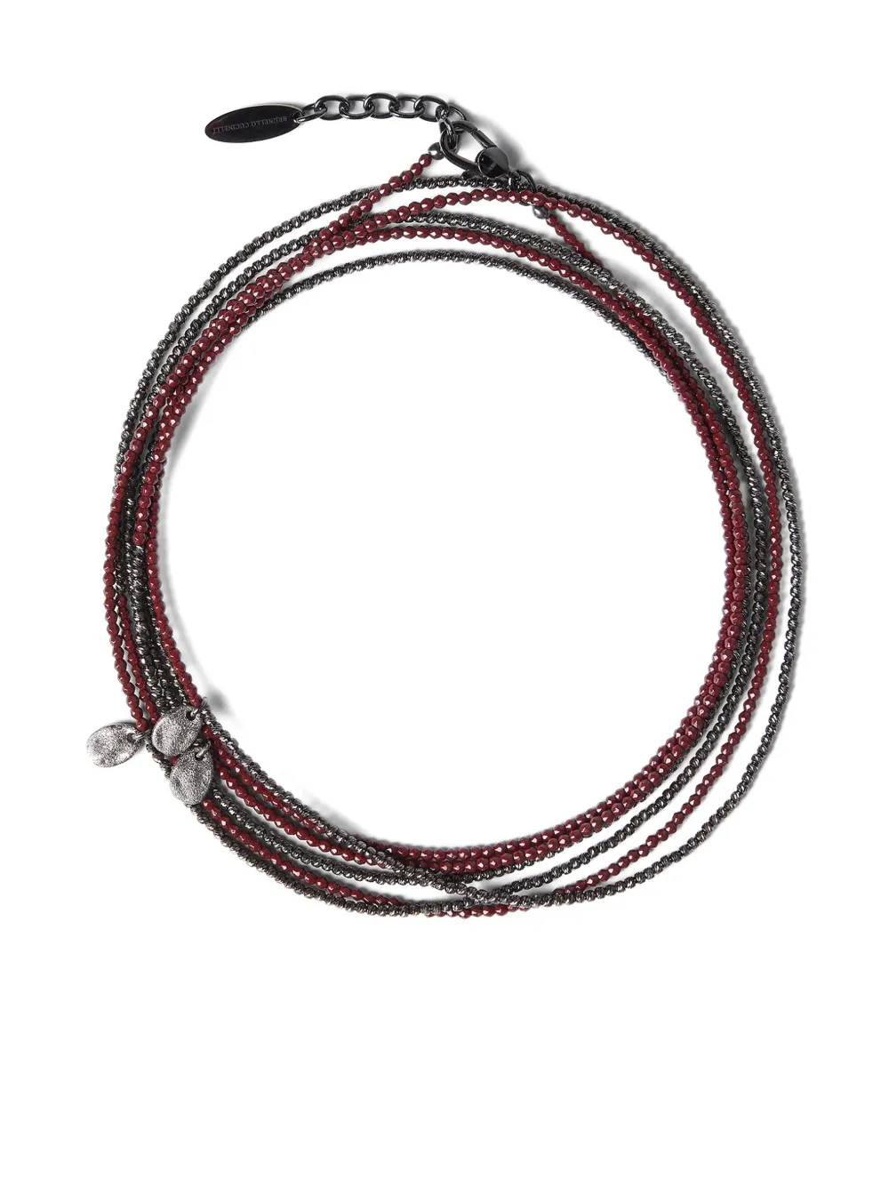 Brunello Cucinelli adjustable-length wrap bracelet - Argento