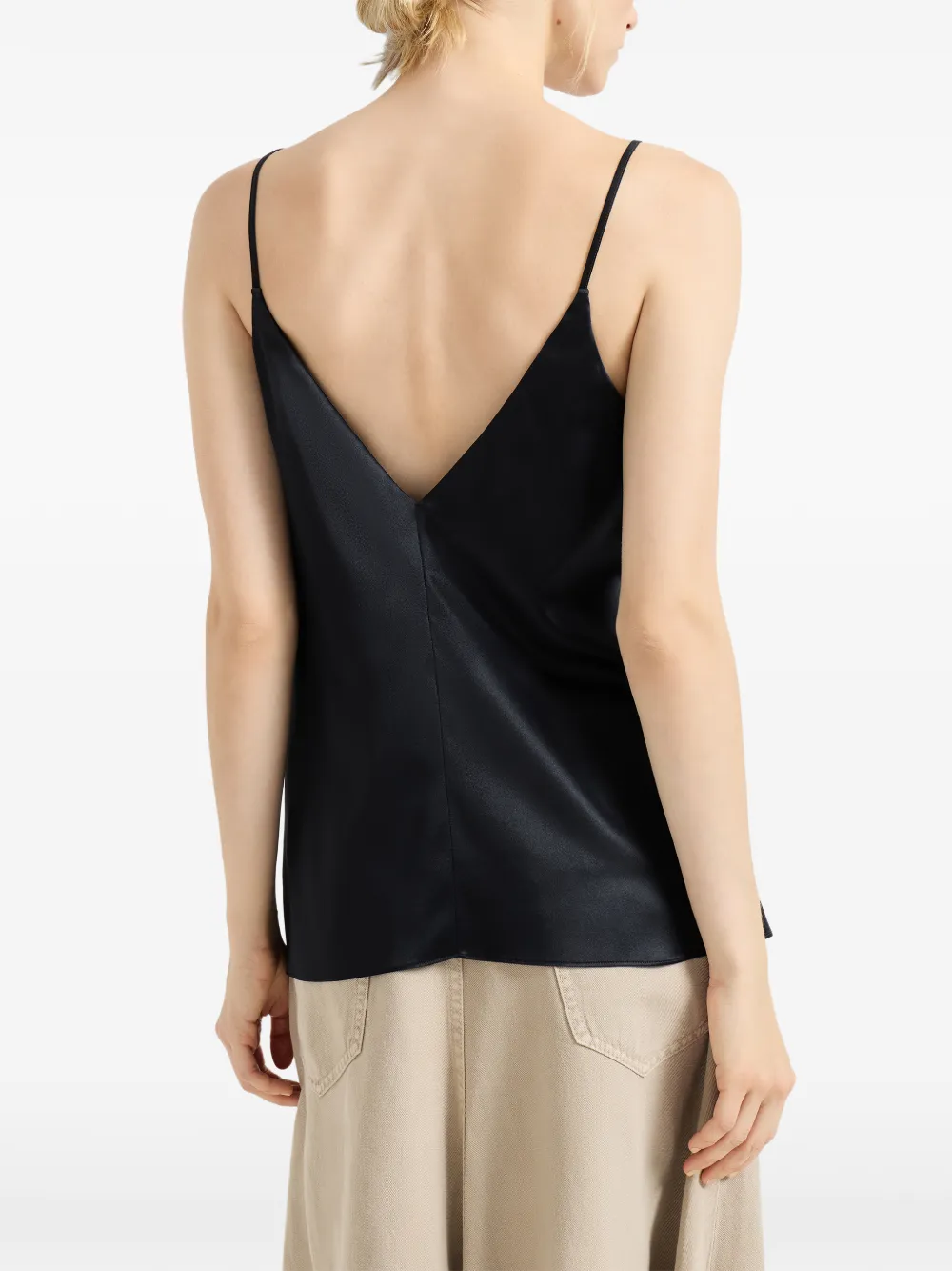 Brunello Cucinelli Top met V-hals Zwart