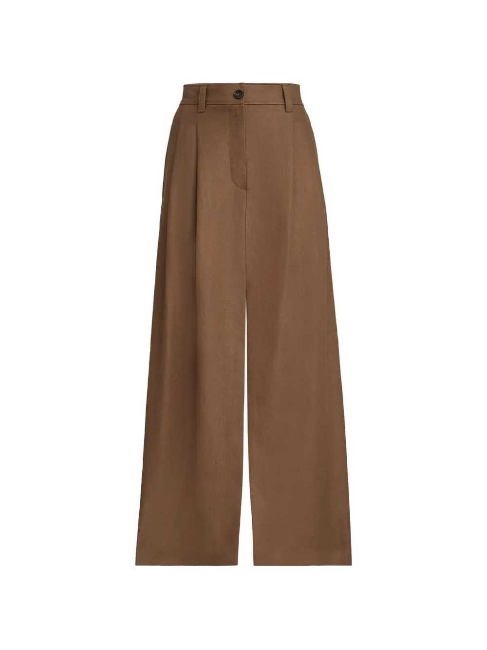 Brunello Cucinelli Monili-detail linen midi skirt - Marrone