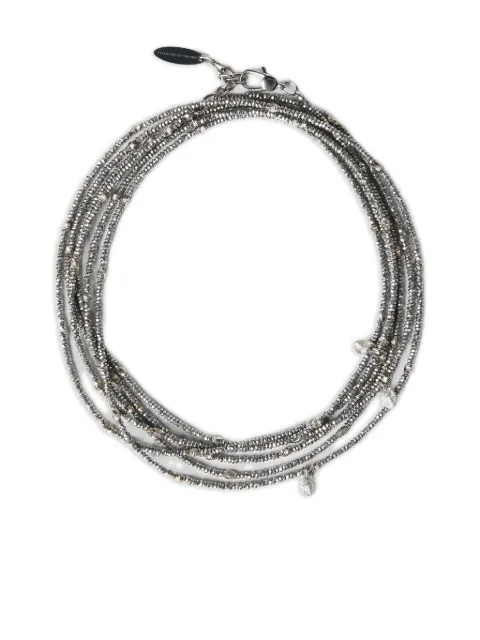 Brunello Cucinelli sterling silver wrap bracelet