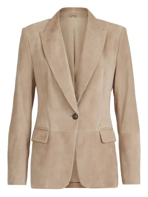 Brunello Cucinelli Monili-detail suede blazer