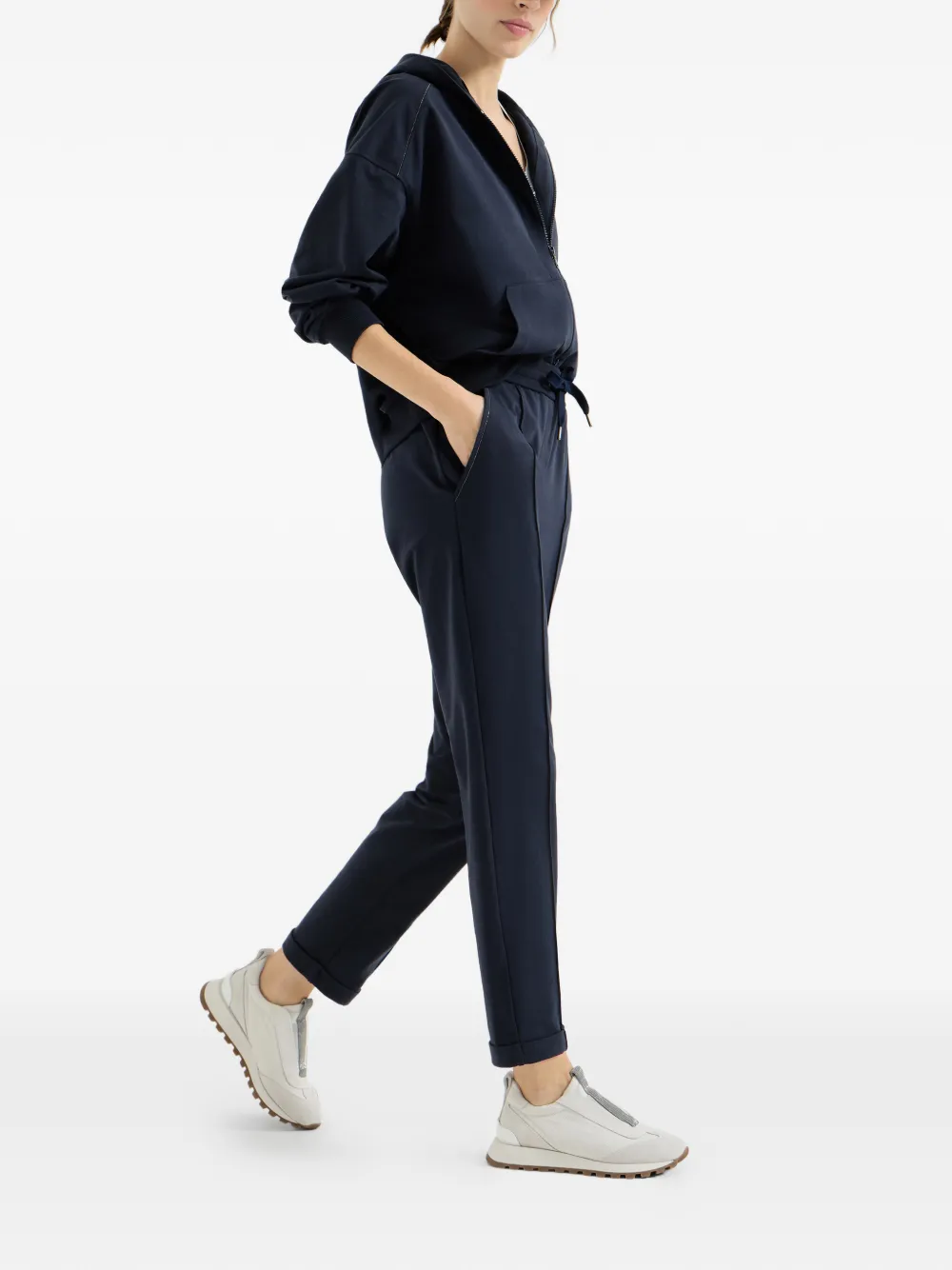  Brunello Cucinelli Drawstring-fastening Trousers - Blue 