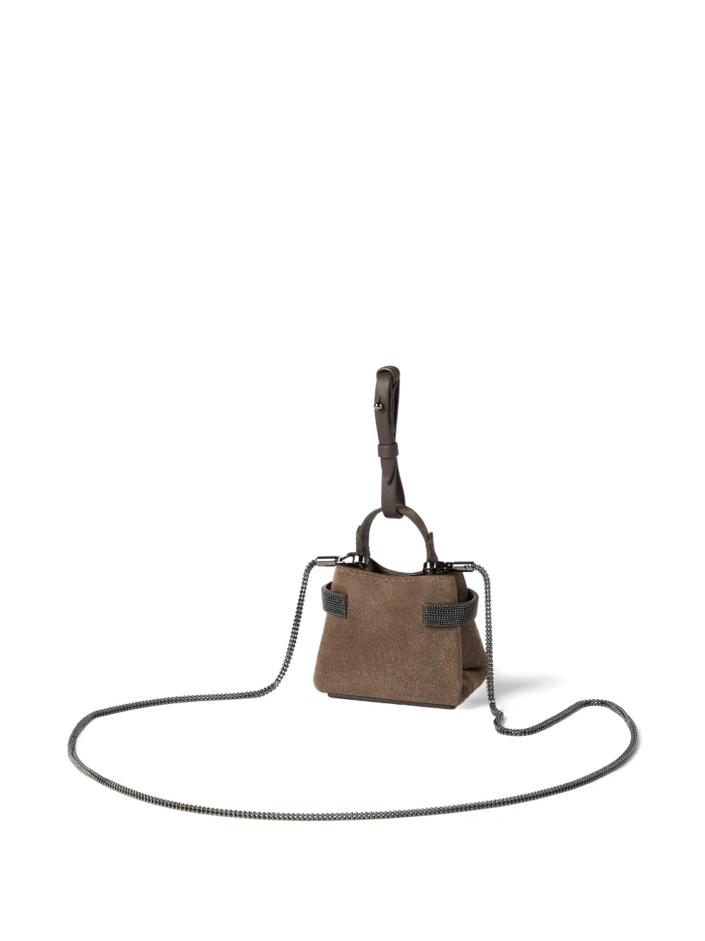 Brunello Cucinelli Small Essence Tote Bag In Brown