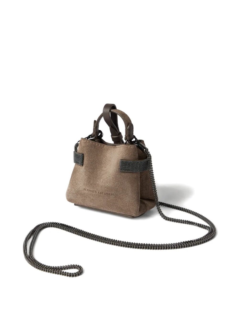 Brunello Cucinelli Small Essence Tote Bag In Brown