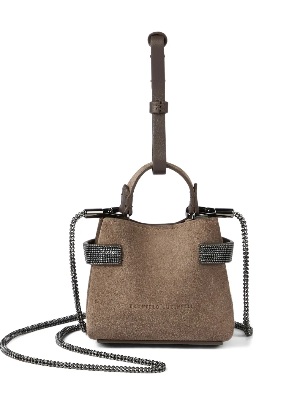 Brunello Cucinelli Small Essence Tote Bag In Brown
