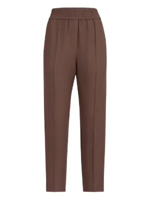 Miu Miu side-stripe Trousers | Brown | FARFETCH RO