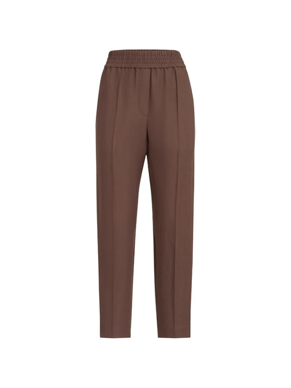 Brunello Cucinelli Fluid Baggy broek met trekkoord Bruin