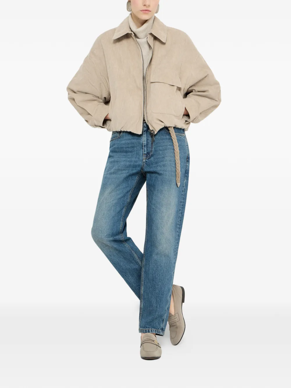 Brunello Cucinelli penny-strap loafers Beige