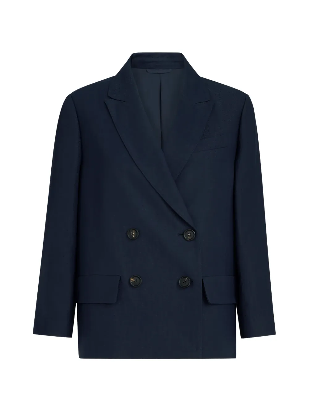Brunello Cucinelli double-breasted monili blazer - Blu