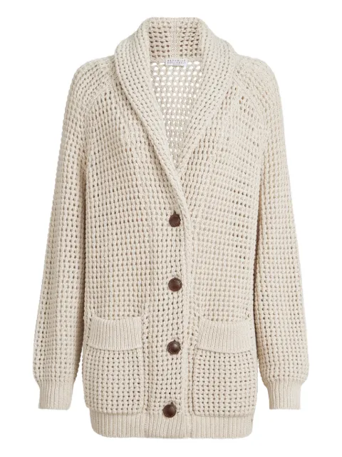Brunello Cucinelli open-knit cardigan