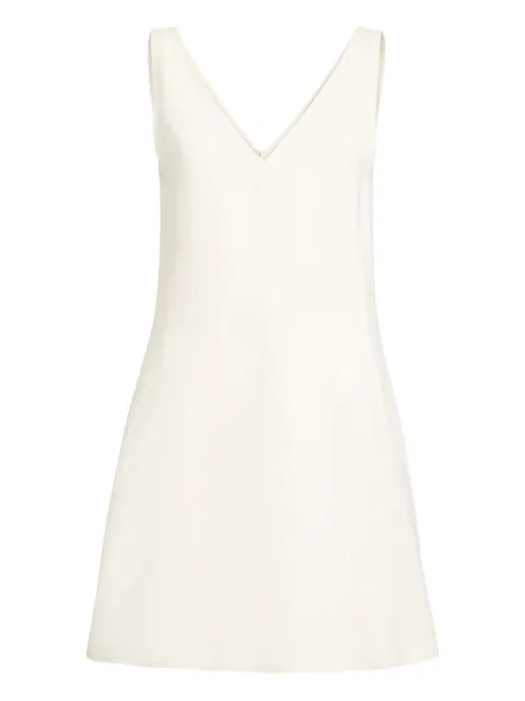 Brunello Cucinelli mini V-neck twill dress