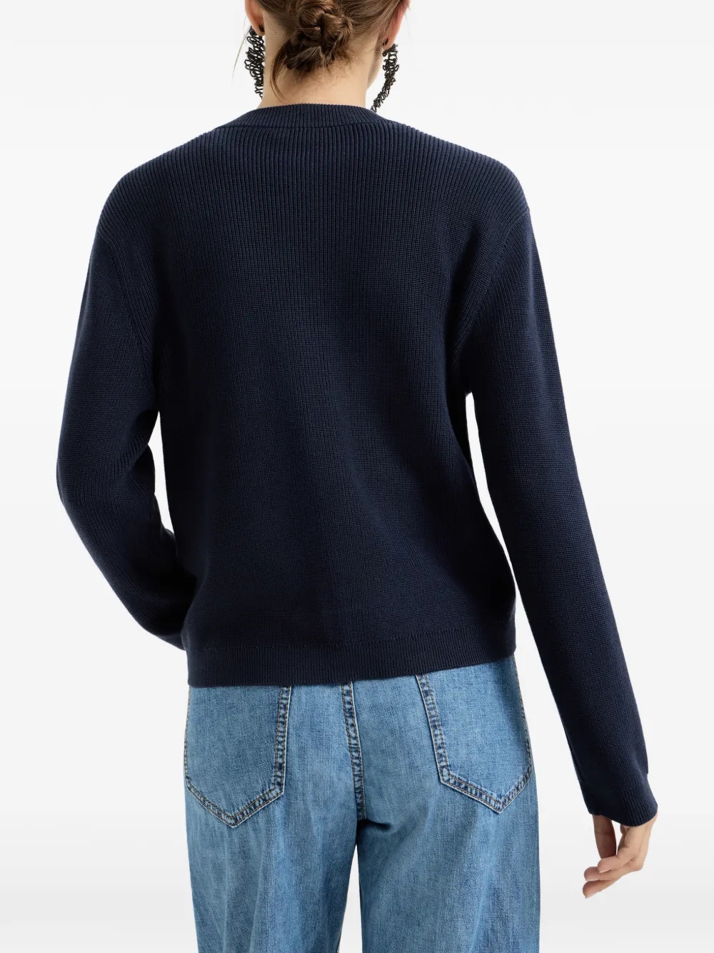 Brunello Cucinelli Geribbeld vest met borstzak Blauw