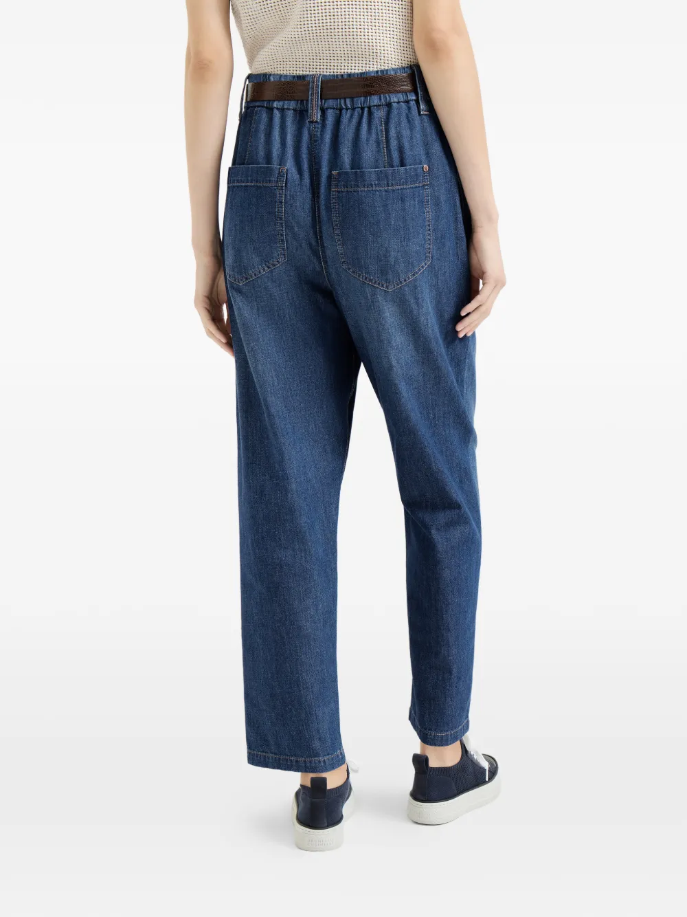 Brunello Cucinelli Jeans met vijf zakken Blauw
