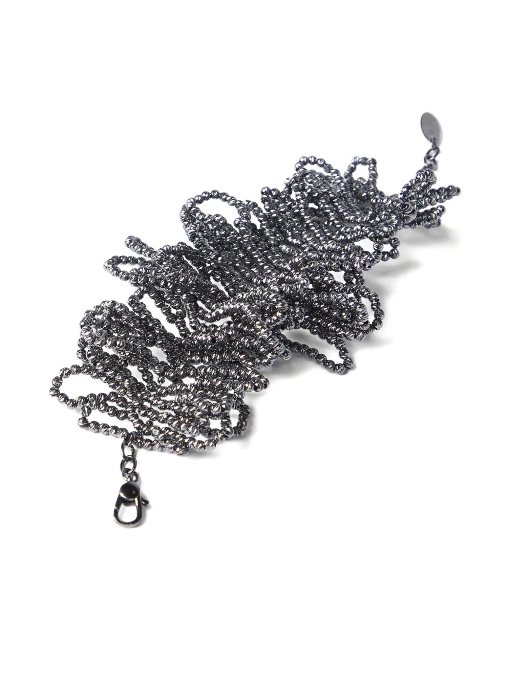  Brunello Cucinelli Pulsera Ajustable - Plateado 
