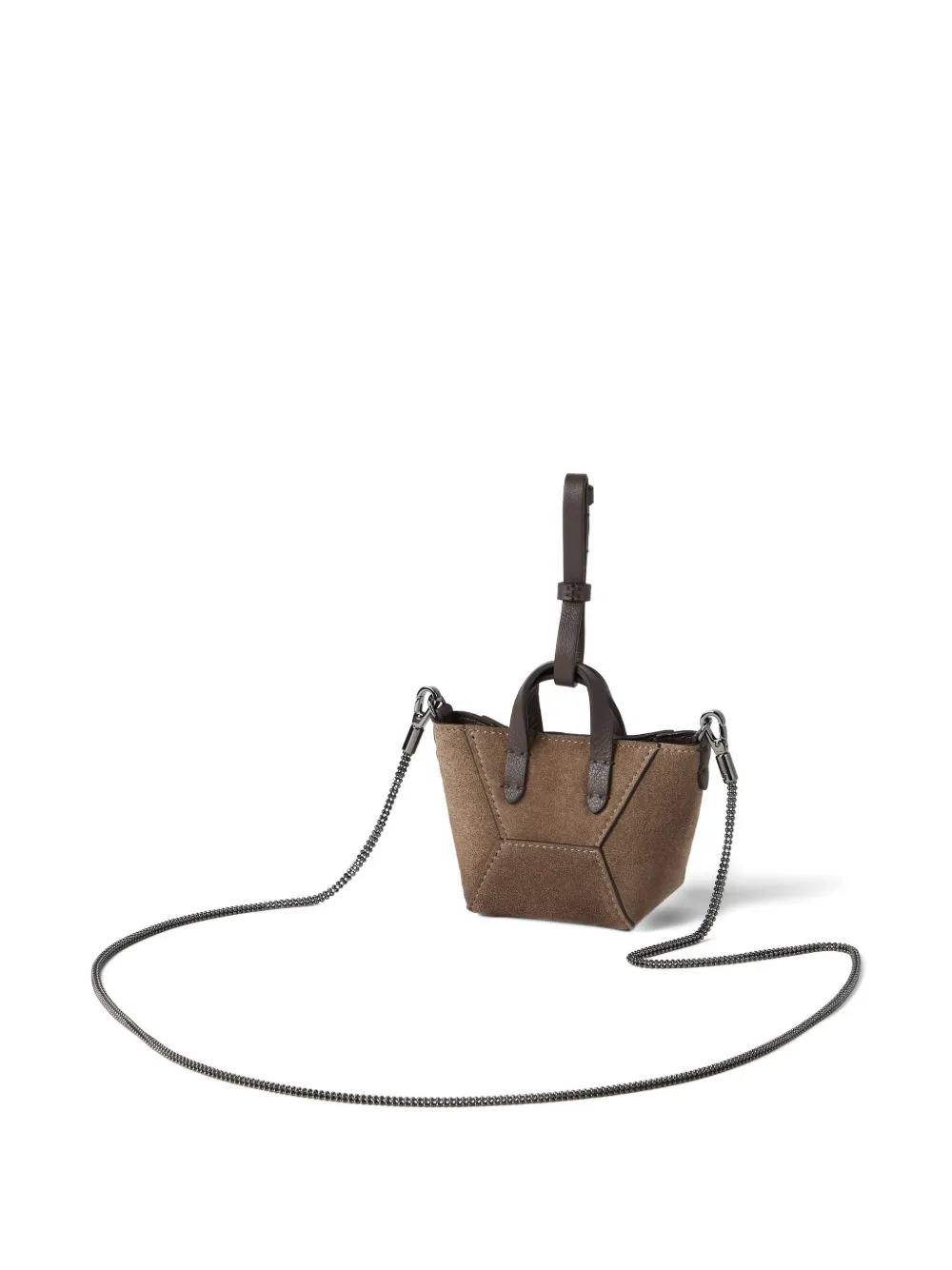 Brunello Cucinelli Bc Duo Mini Bag In Brown