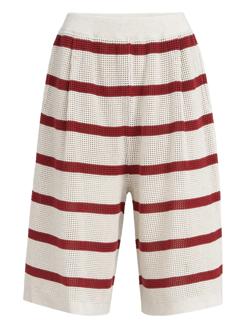 Brunello Cucinelli Bermuda a righe - Toni neutri