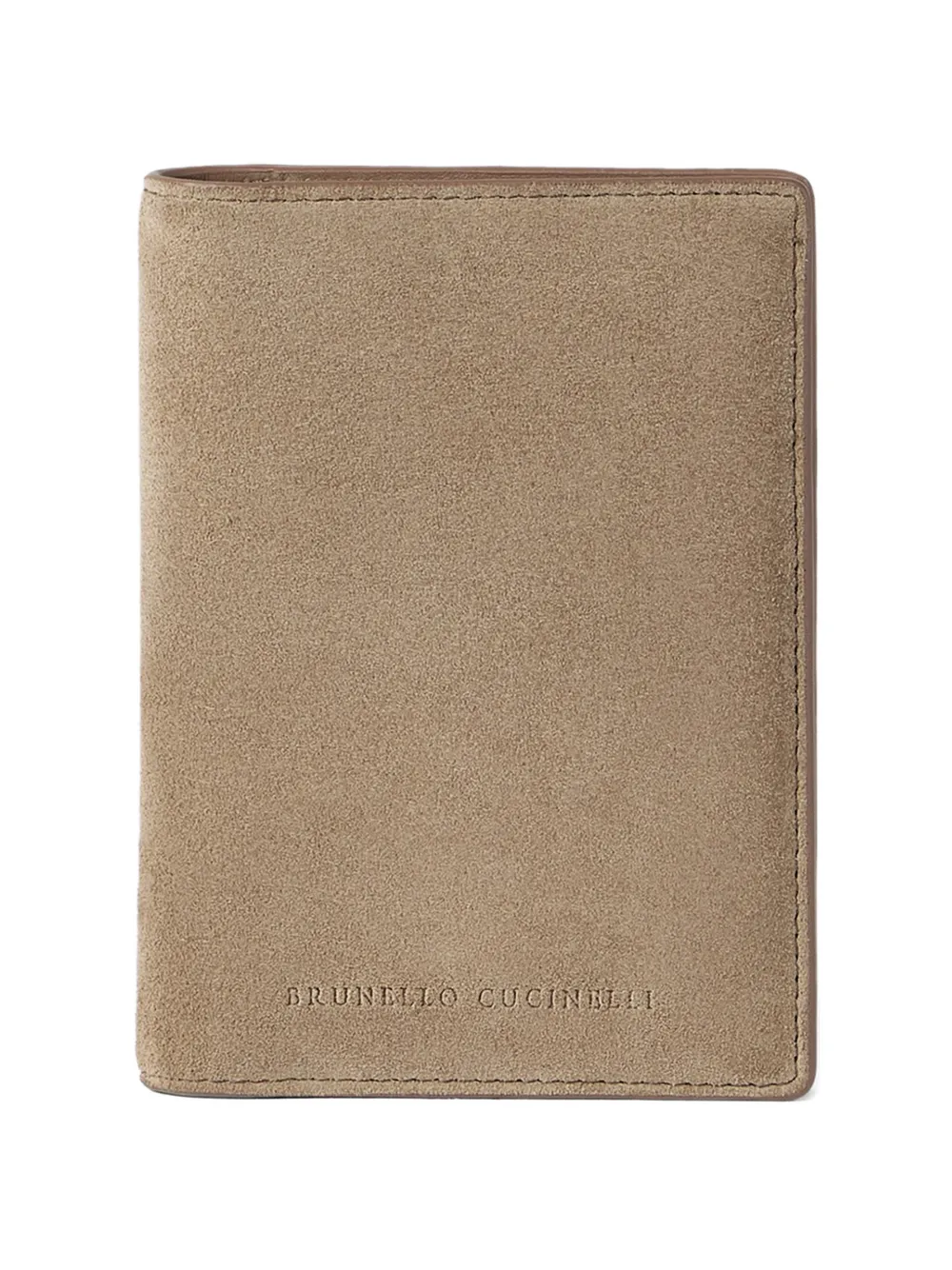 Brunello Cucinelli Pass-Etui aus Wildleder - Nude