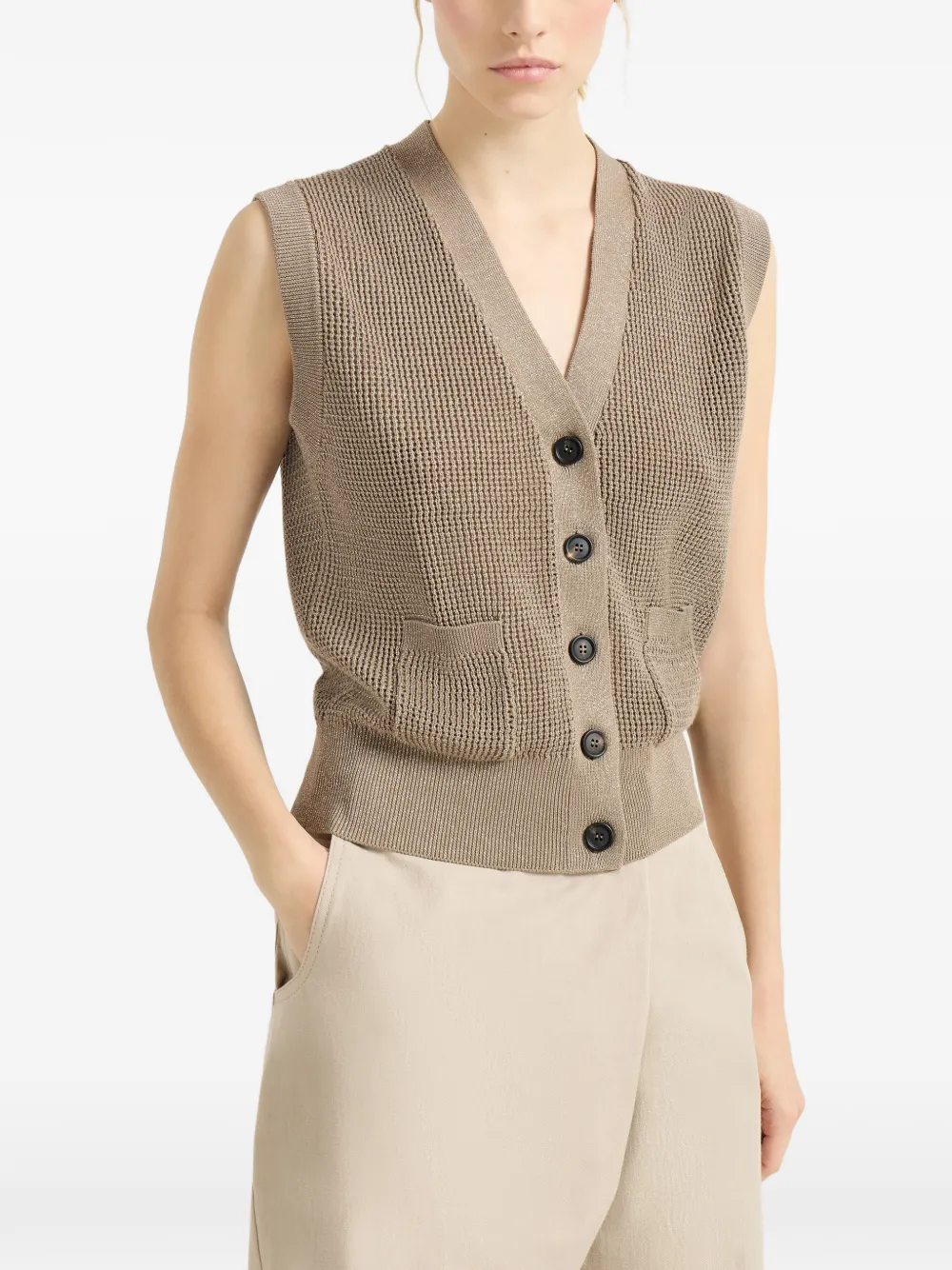 Brunello Cucinelli ボタン タンクトップ | ニュートラル | FARFETCH JP