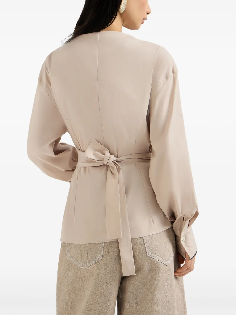 Shiny-Cuffs Shirt