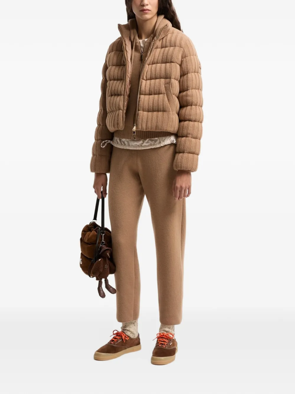 Moncler Trainingsbroek met trekkoord Beige