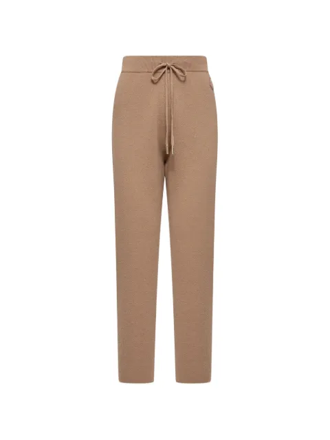 Moncler wool & cashmere blend cropped jogging trousers