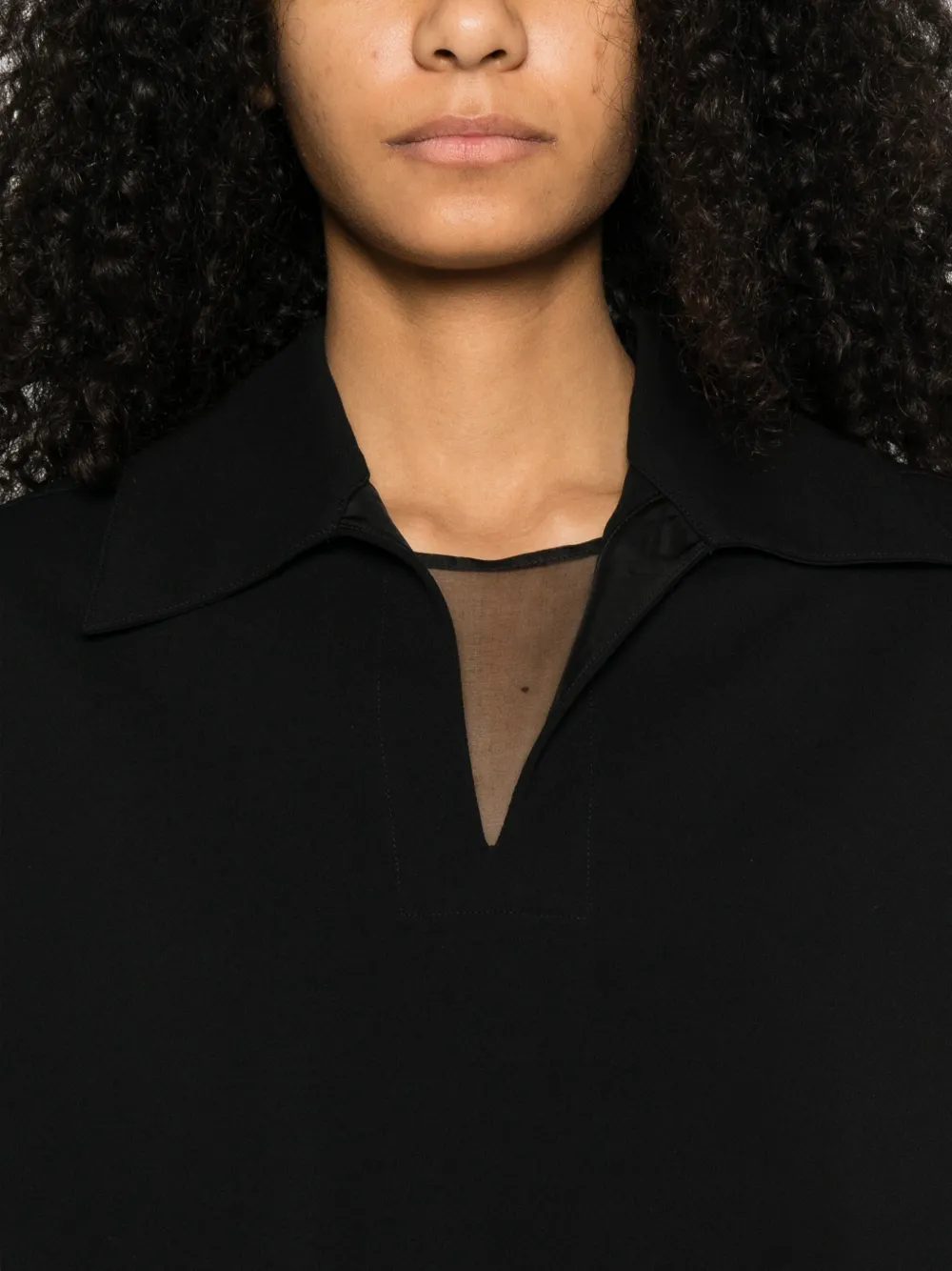 Jil Sander Vネック Tシャツ | ブラック | FARFETCH JP