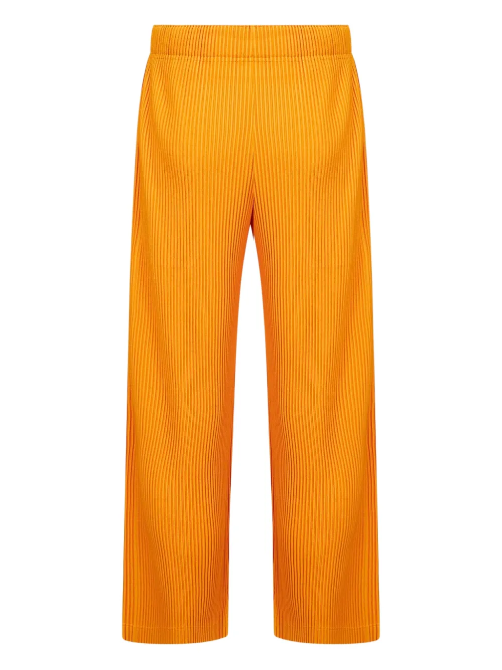 Homme Plissé Issey Miyake pleated straight-leg trousers - Oranje
