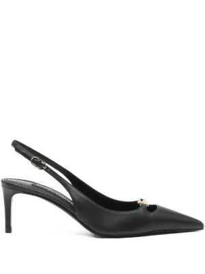 Manolo Blahnik スリングバック パンプス | ブラック | FARFETCH JP