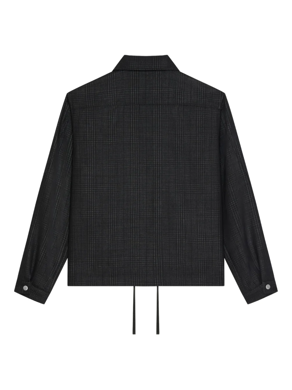 Givenchy silver-tone-hardware checked jacket | Shirt Jackets | Image 2