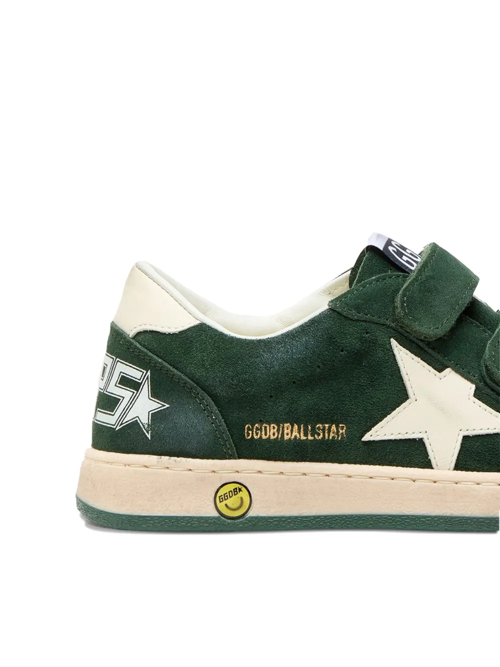 Golden Goose Kids Ball Star touch-strap sneakers Groen