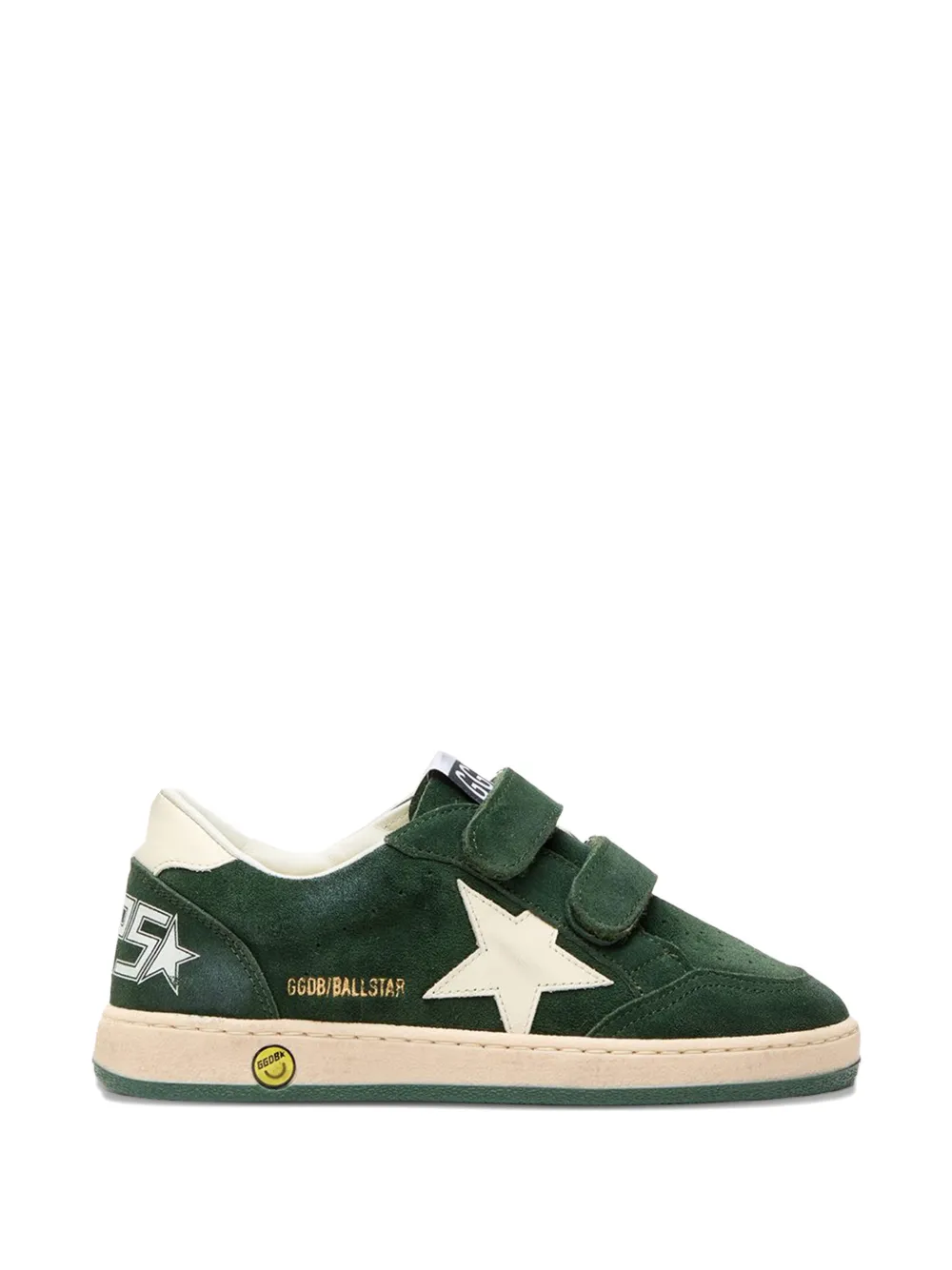 Golden Goose Kids Ball Star touch-strap sneakers Groen