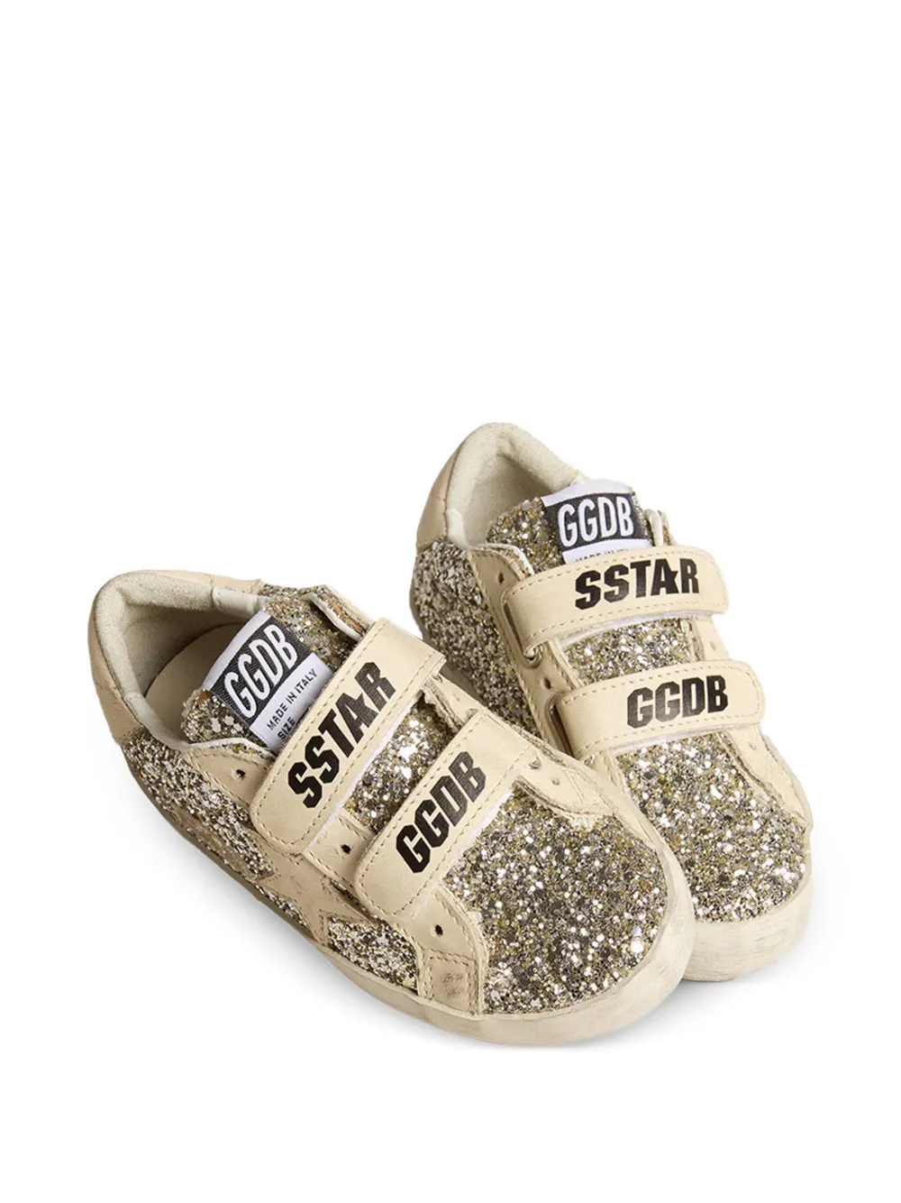 Golden Goose Kids star-patch sneakers - Beige