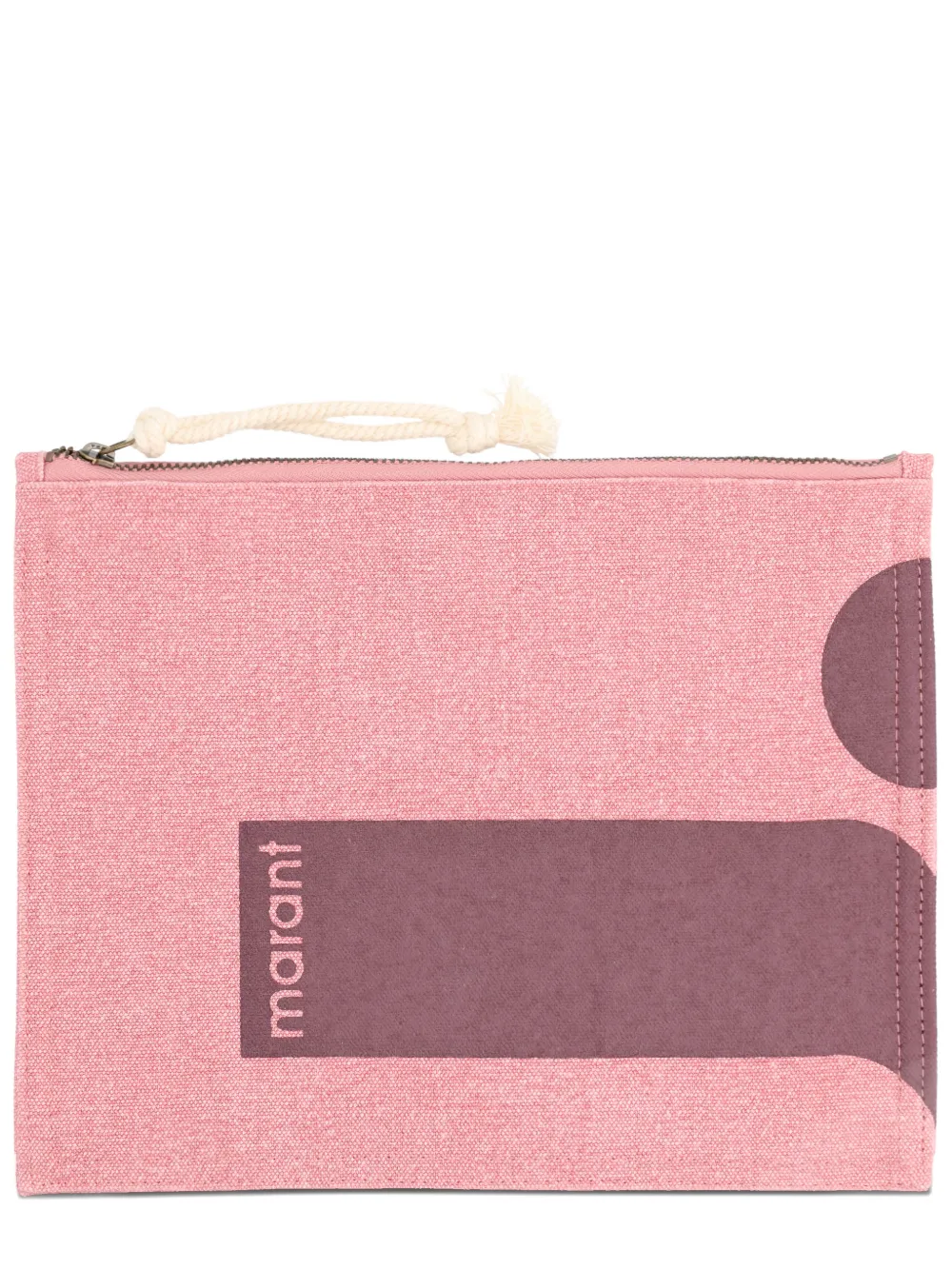 ISABEL MARANT logo-detail wallet - Roze
