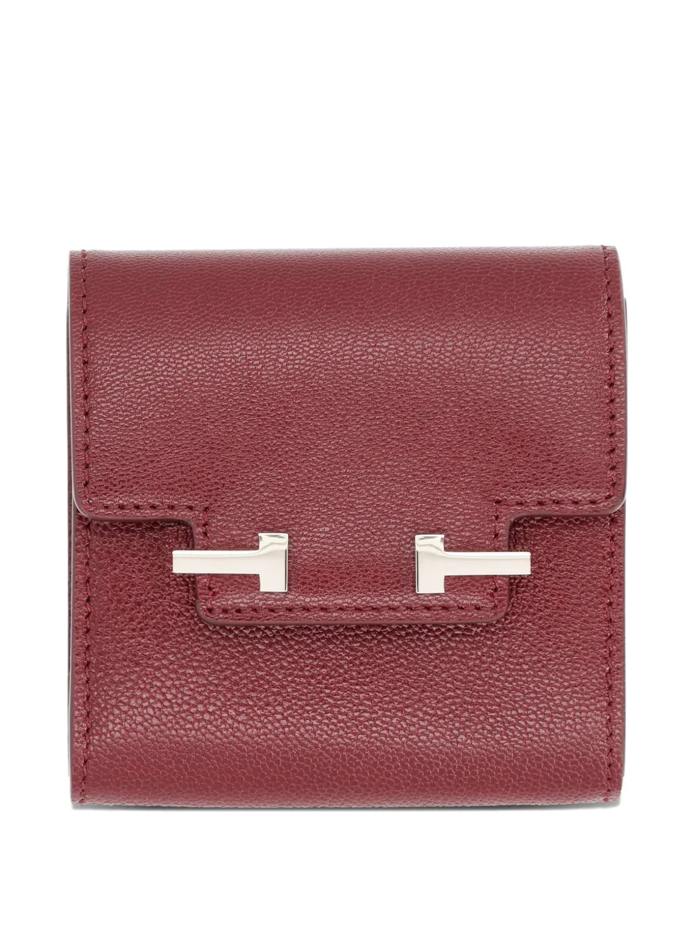TOM FORD T-bar leather wallet - Rosso